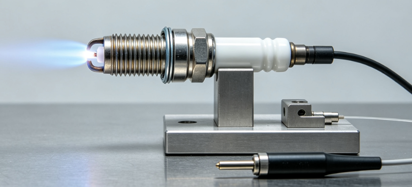 Plasma Flow Spark Plug Testing