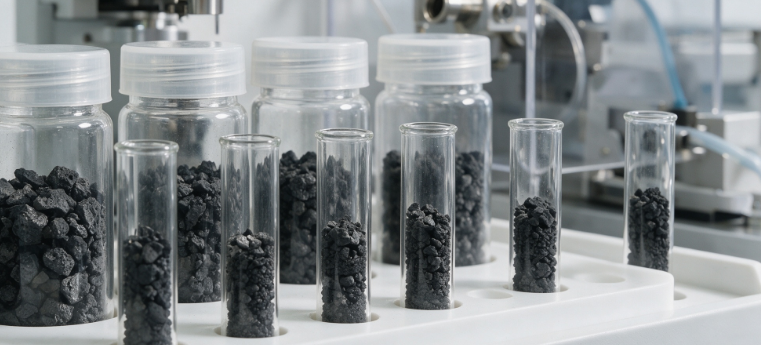 Porous Semi‑Coke Adsorbent Materials Testing